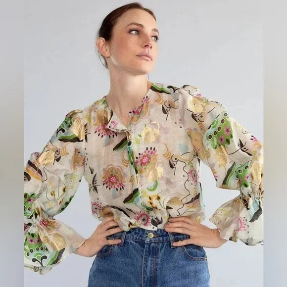 The Cynthia Rowley Love Locket Blouse - Picture 2 of 15